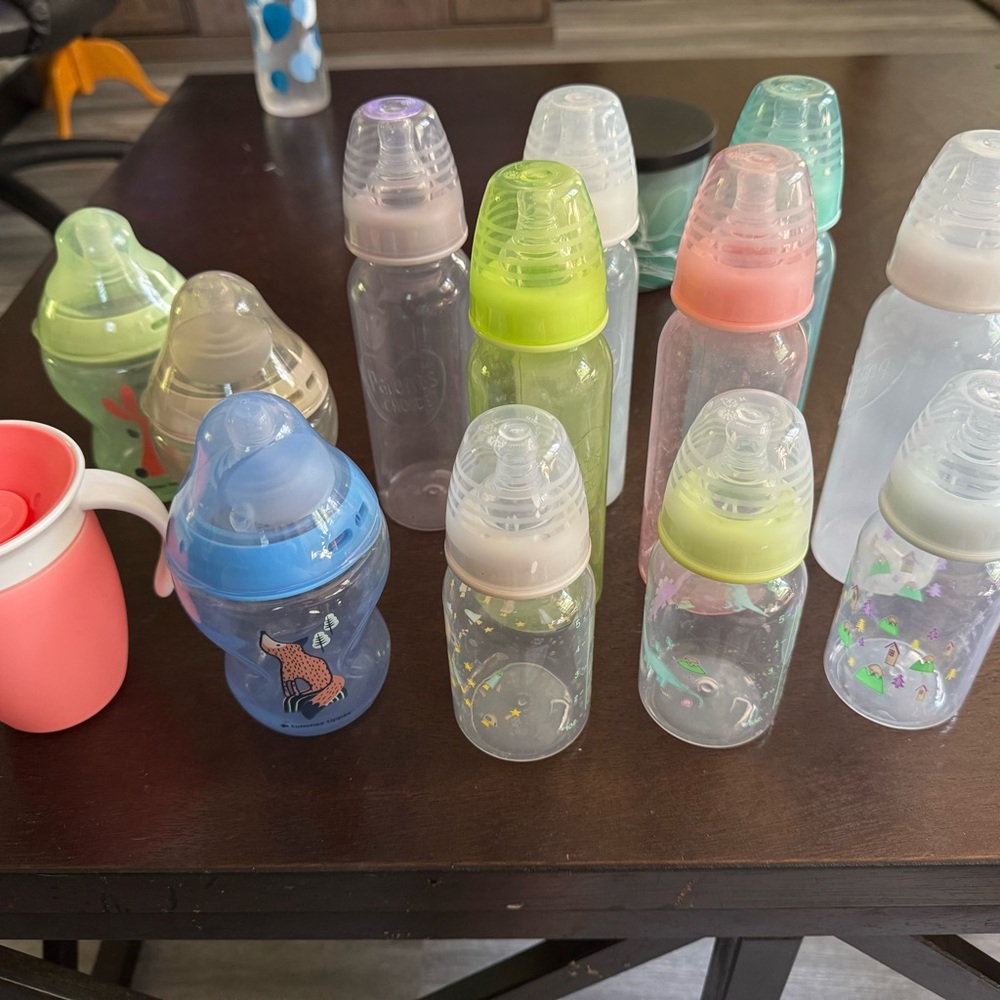 Colorful Baby Bottles Set